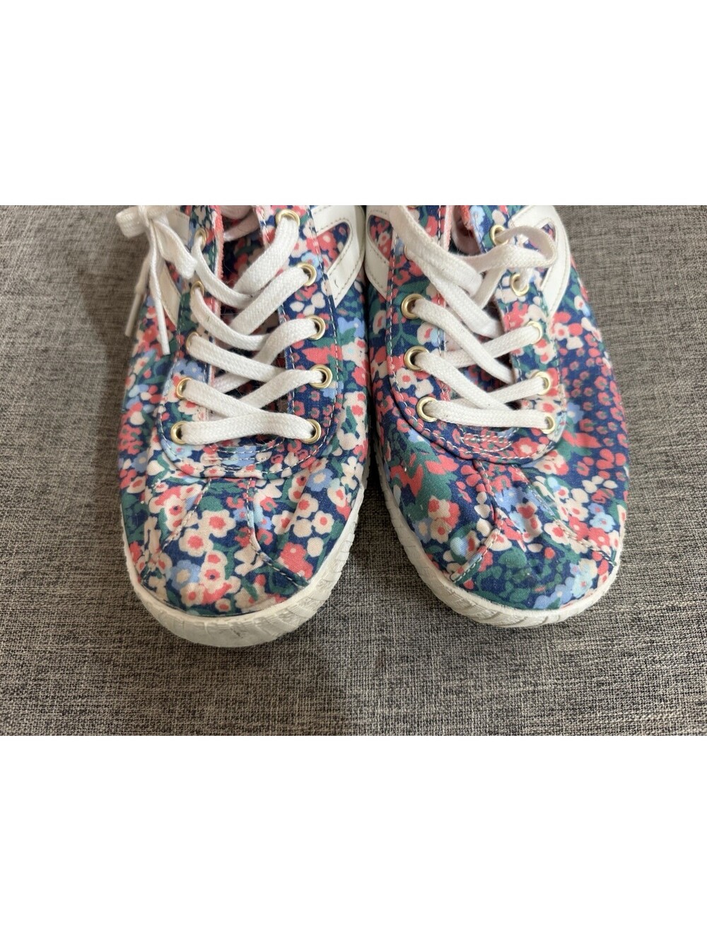 Tretorn Easy Nylite Floral Sneaker Mules Canvas Slip On Shoes Size 10 - Picture 9 of 11